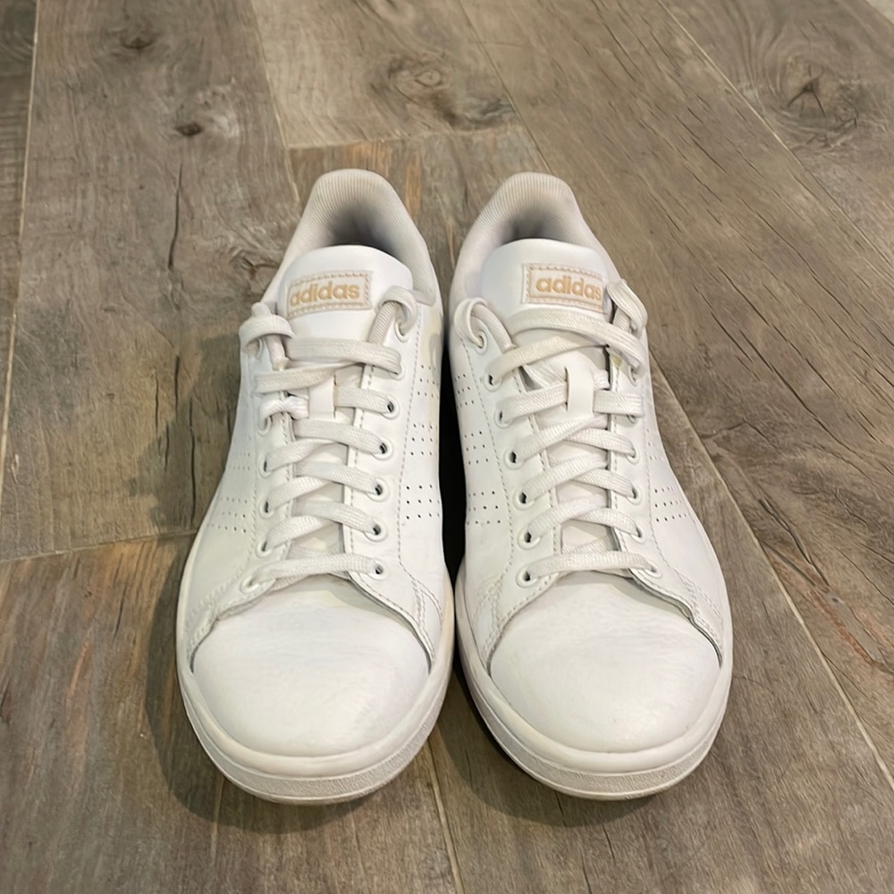 Adidas white sneakers